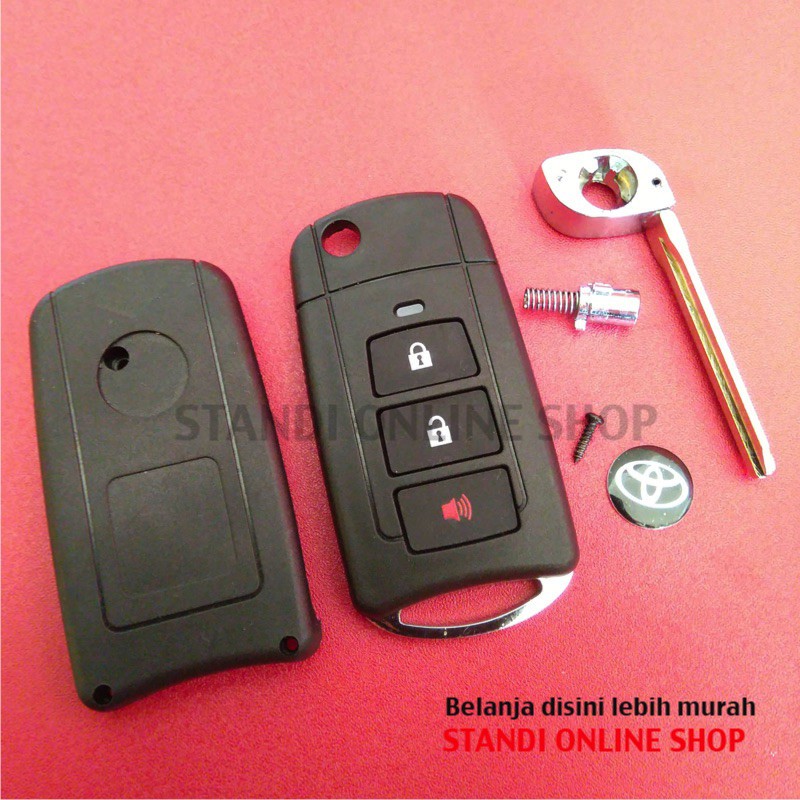 Casing Kunci Lipat Flip Key Rumah Kunci Toyota Avanza Veloz