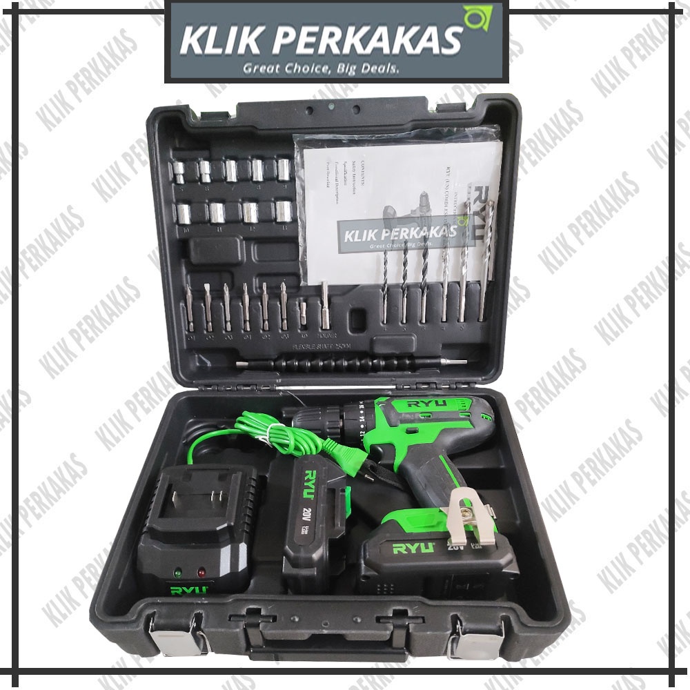 RYU Cordless Impact Drill Ryu RCI20V / RCI 20V Mesin Bor Baterai RYU