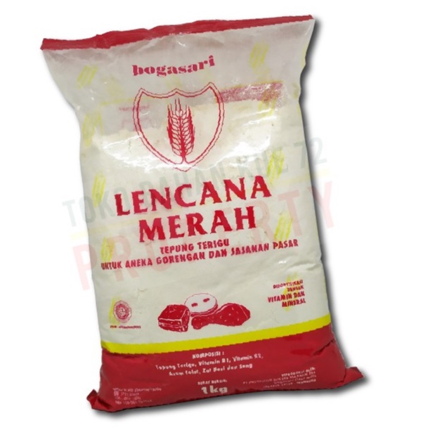 

Tepung Terigu Lencana Merah 1kg - Bogasari untuk Aneka Gorengan dan Jajanan Pasar