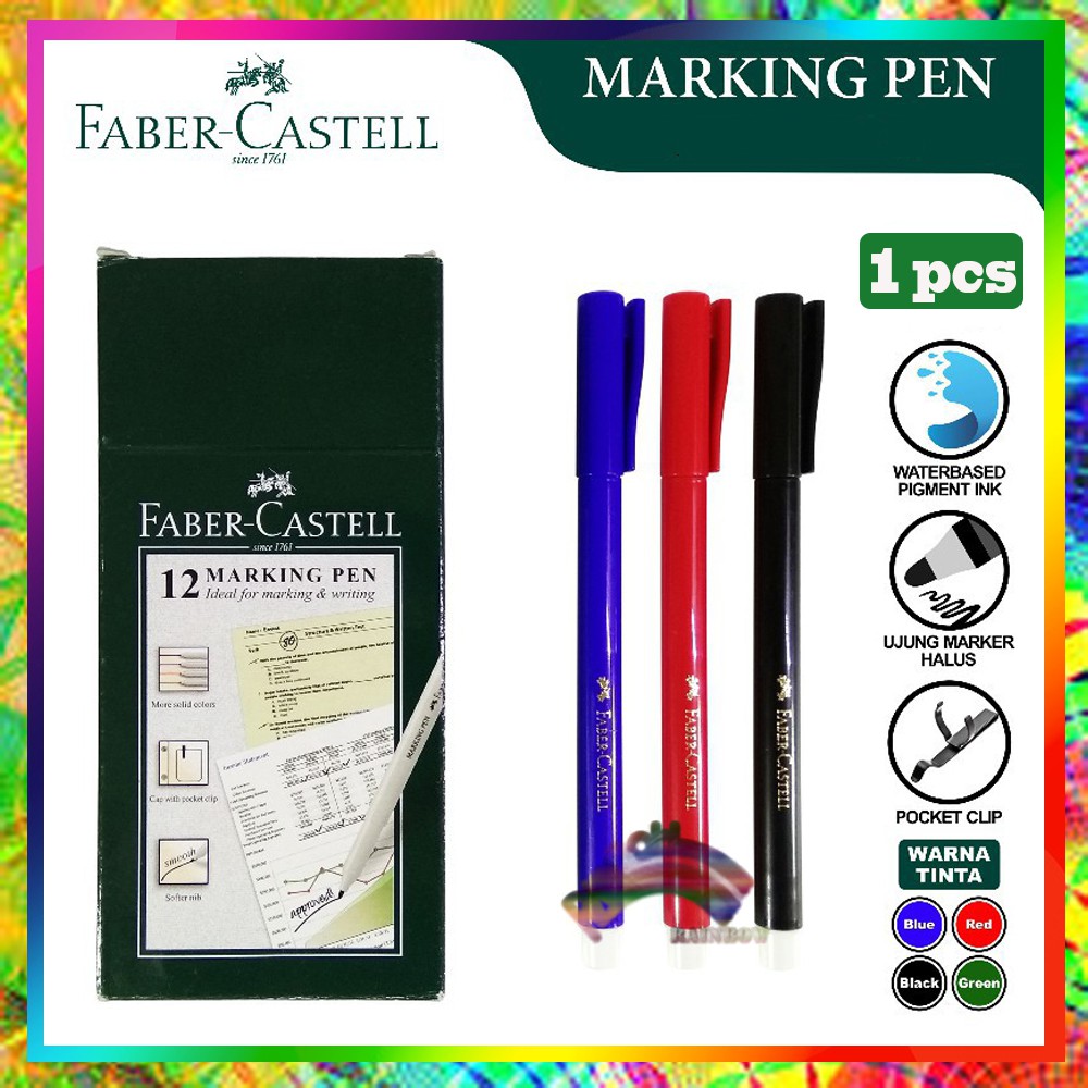 

1 Pcs - Marking Pen Faber Castell Markpen Spidol Warna Spidol Gambar Colour Marker ATK Stationery