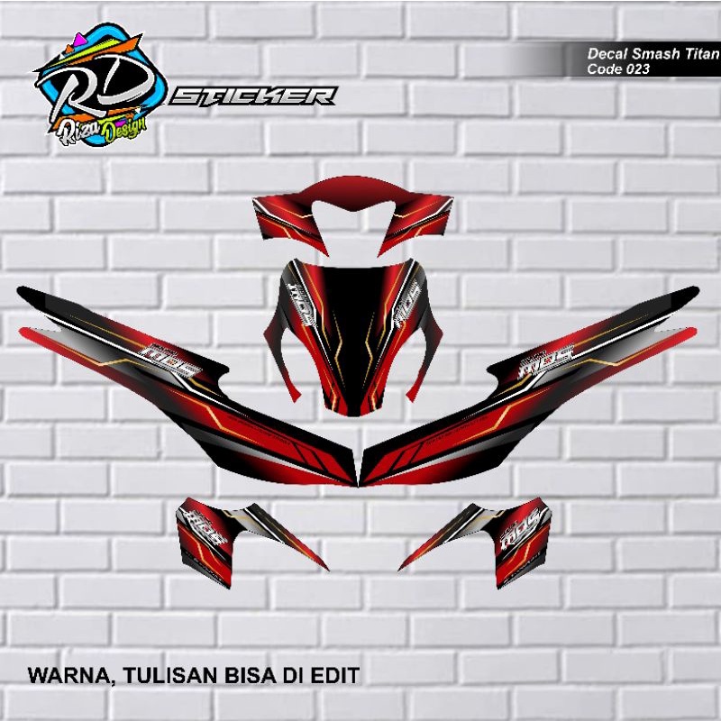 decal sticker smash Titan tanpa sayap