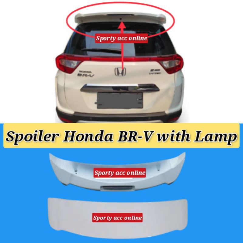 Spoiler honda Brv plus lampu