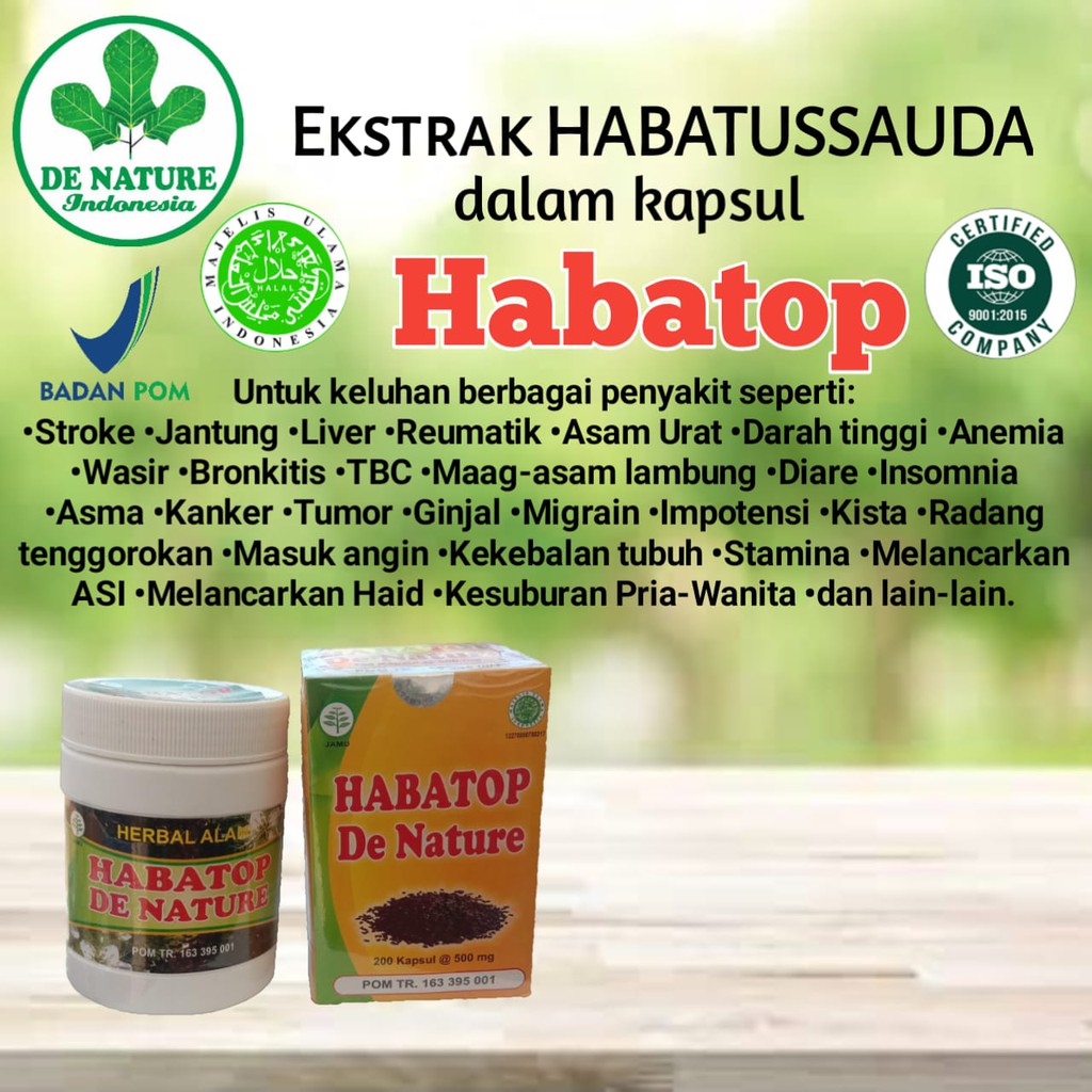 Habatop, Habatop 3 in 1,Obat Herbal Habatop, Habatop de nature