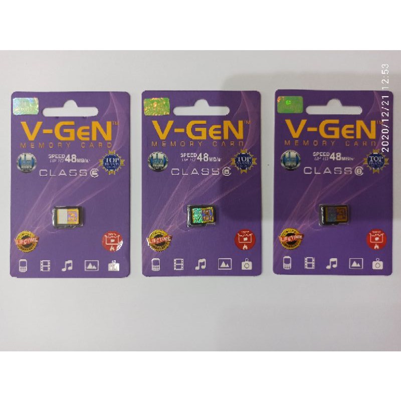 MMC MEMORI HP 4GB 8GB 16GB 32GB MICRO SD VGEN V-GEN CLASS 6 ORIGINAL BERGARANSI RESMI