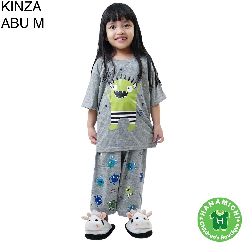 Hanamichi KINZA Baju Tidur Anak Lengan Pendek Celana 3/4