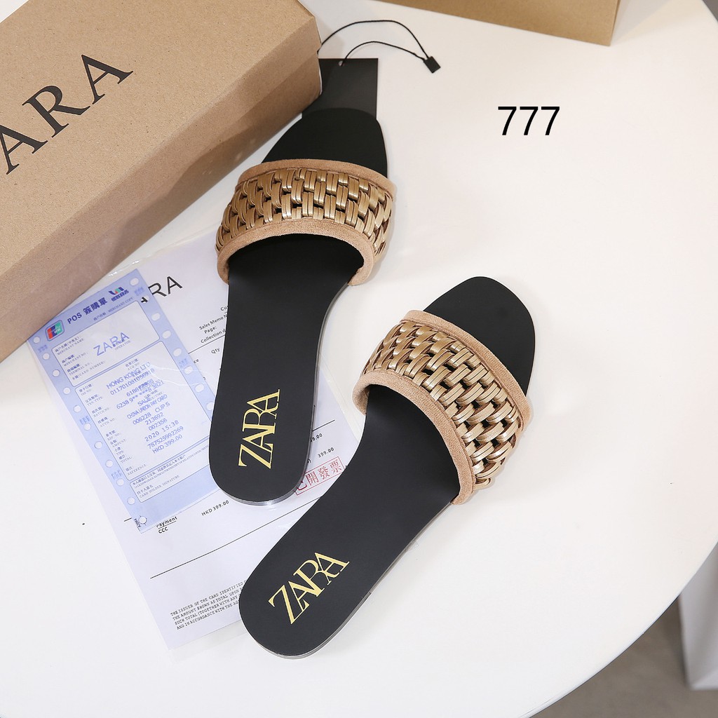 ZR Crossed Strap Flat Sandals 777