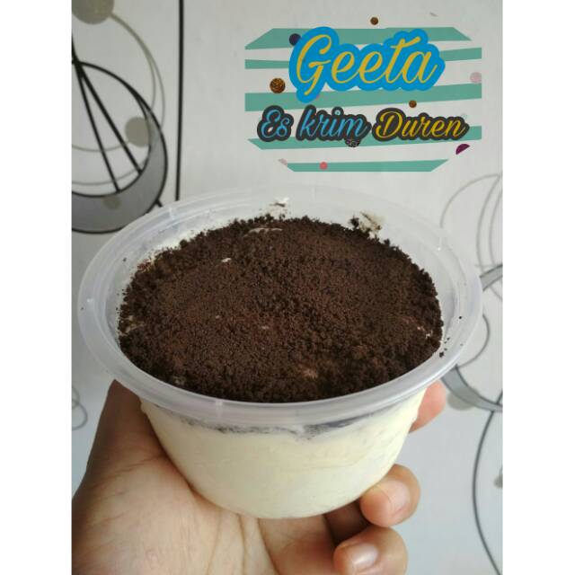 Geeta es krim duren topping oreo