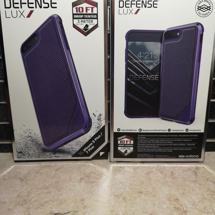 Xdoria defense lux casing for Iphone 8 plus dan Iphone 7 plus purple
