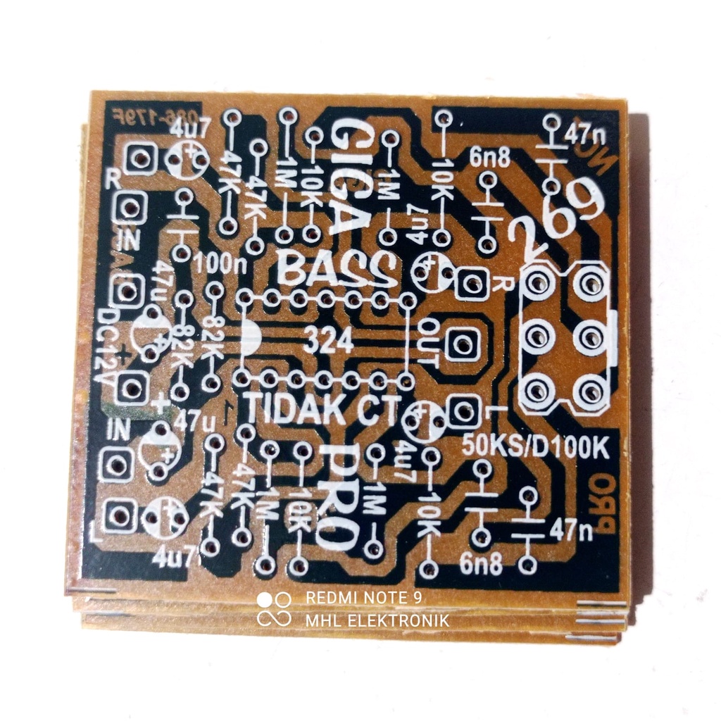PCB GIGA BASS GIGABASS PRO LM 324 TIPE 269