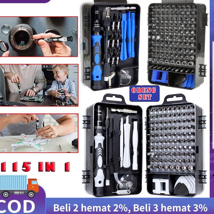 Bagus Dipakai.. Obeng Hp Set Reparasi Torx 115 set Kunci Obeng HP Set 110 115 in 1 Reparasi Smartpho