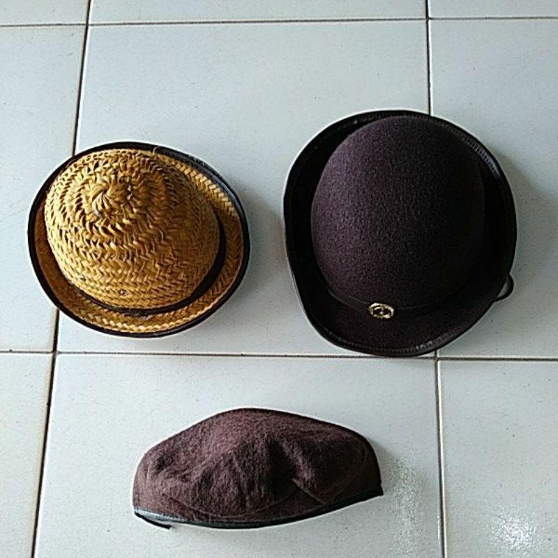 Topi Pramuka SD/Topi Bambu Pramuka/Topi Boni/Topi Baret Pramuka