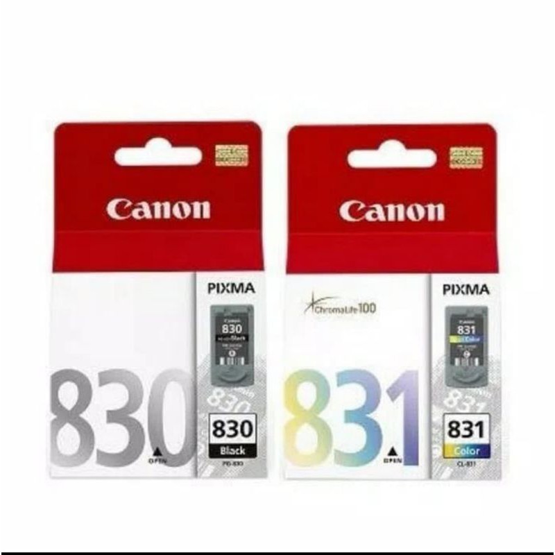 1SET TINTA CANON BK830/831CLR ORIGINAL