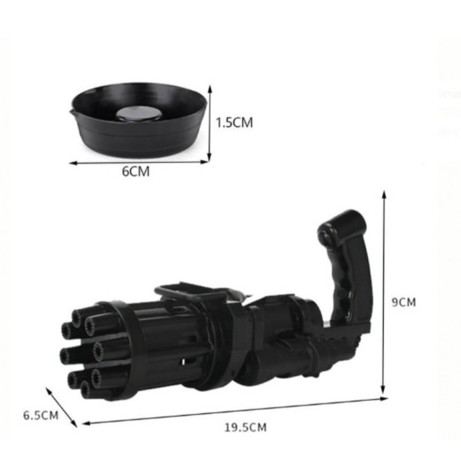 Pistol Bubble Mesin Gelembung Sabun Gatling Gun Mainan anak