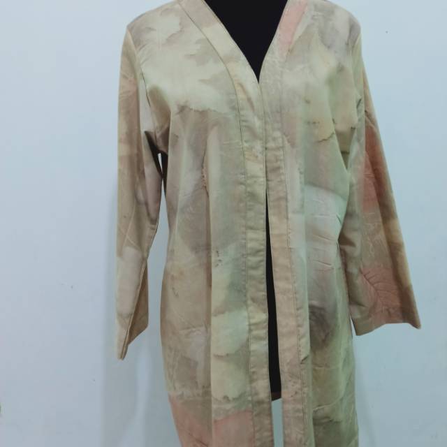 Baju outer eco print 01