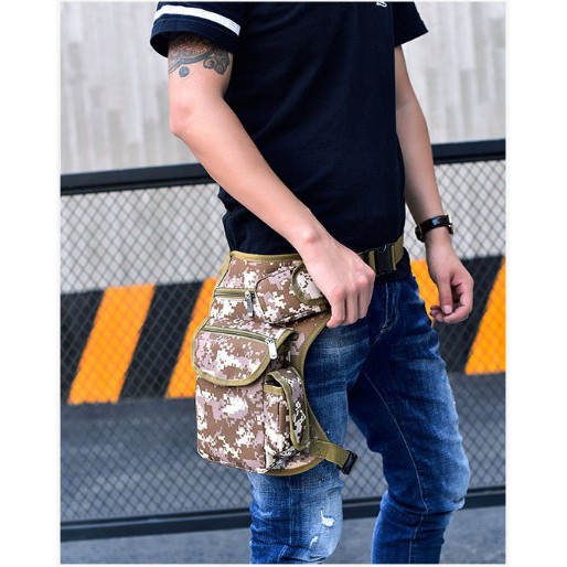 Tas Pinggang Pouch Army Handphone Case Dompet HP Waist Belt Travel Bag