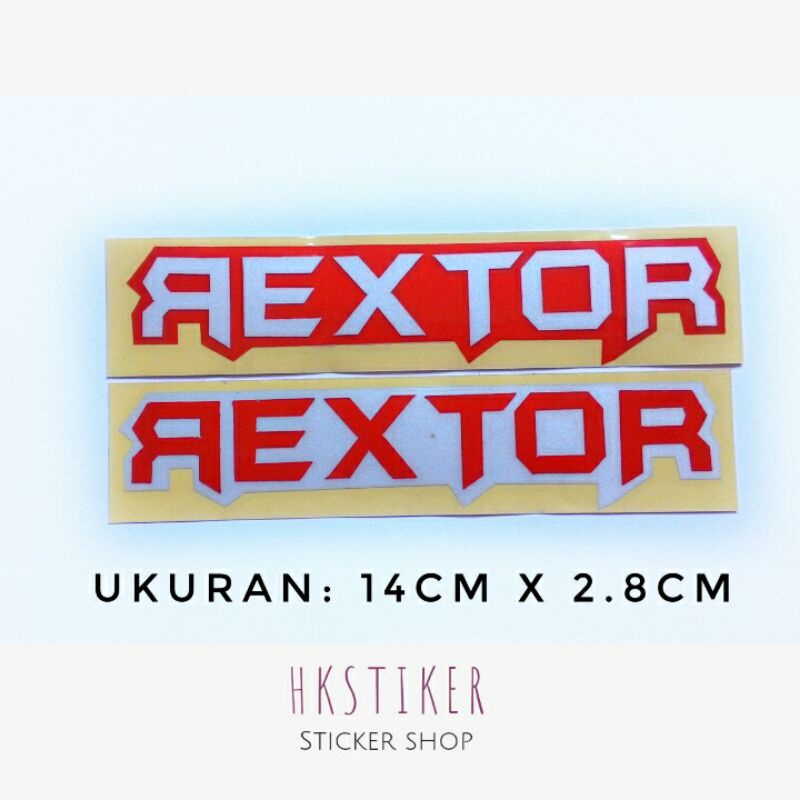Stiker Cutting Tulisan Rextor Cutting Sticker Untuk Sticker Motor Mobil
