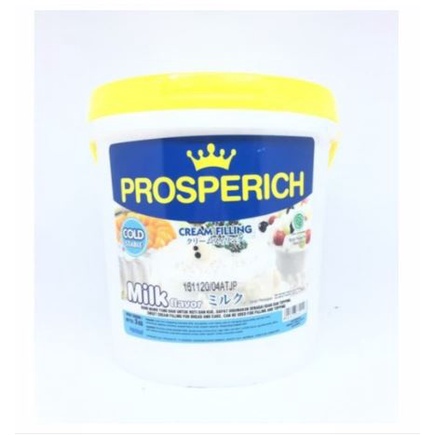 Prosperich Cream Filling Milk Flavour 3kg - Filling Gosend Grab Only