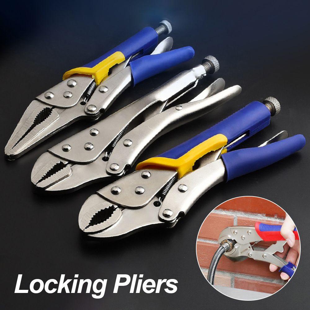 Solighter Locking Tang Hand Tool Set Hidung Panjang Lengkung Multifungsi