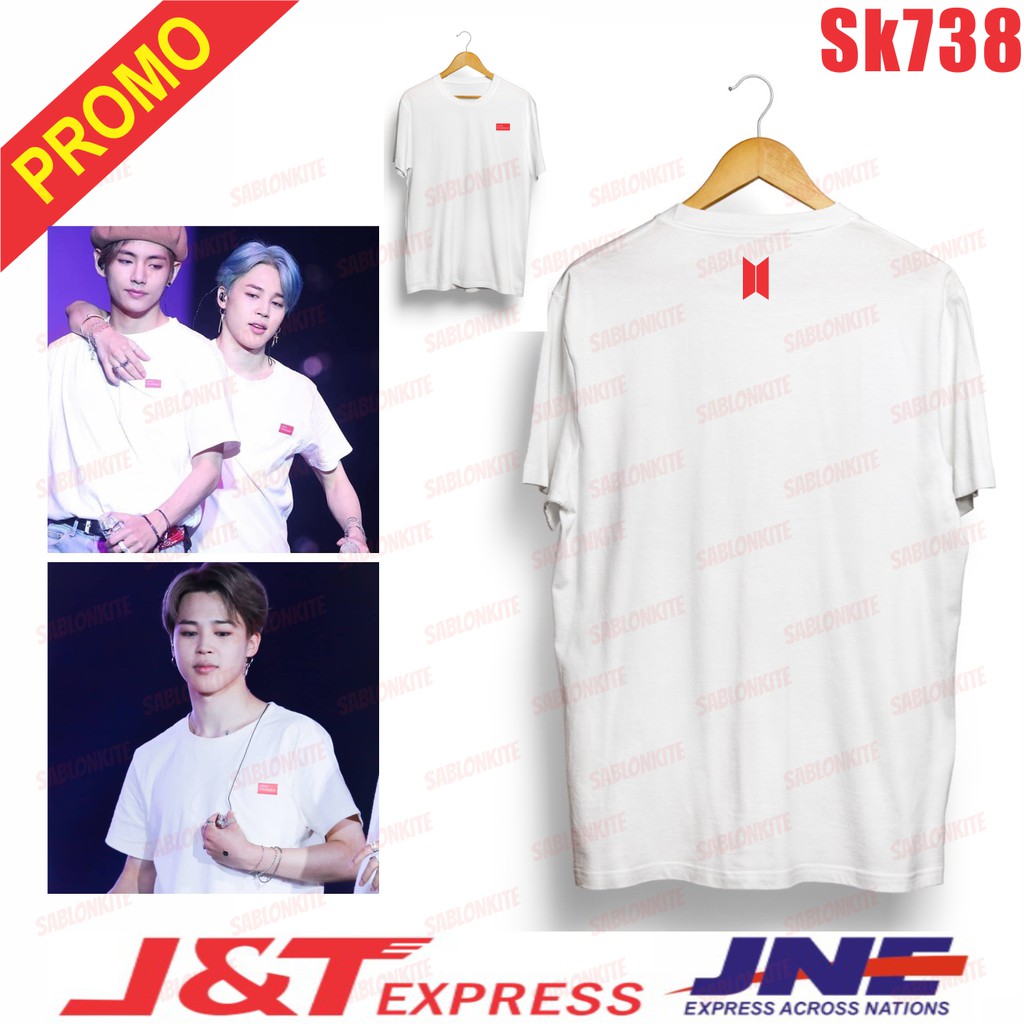 MURAH!!! KAOS KPOP LOVE YOURSELF LOGO KECIL SK738 UNISEX COMBED 30S