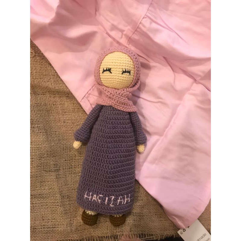hijab girl boneka rajut amigurumi