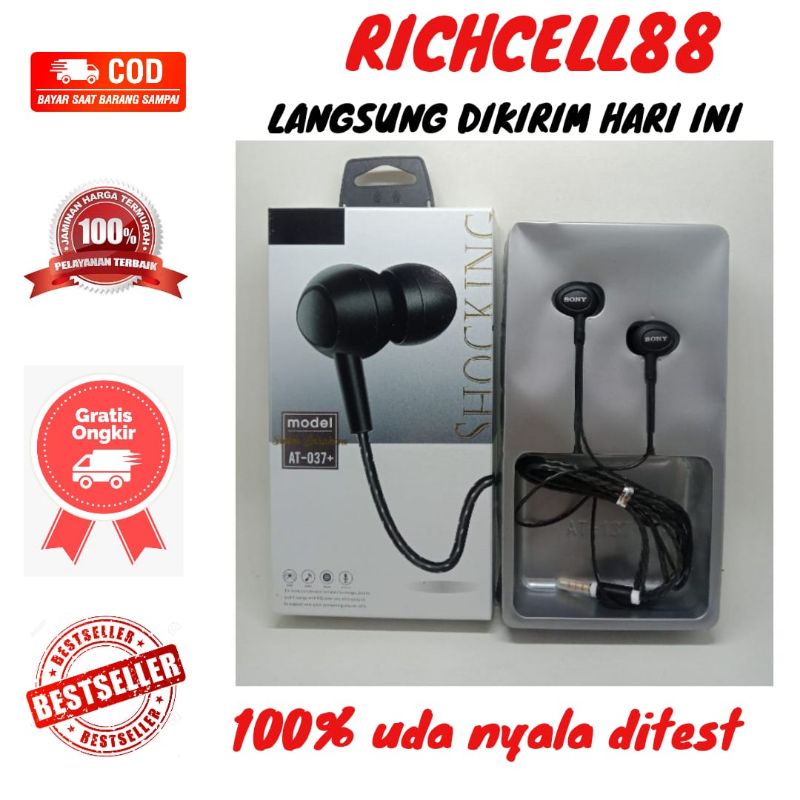 Headset/Handsfree/Earphone Stereo Sony At-037+