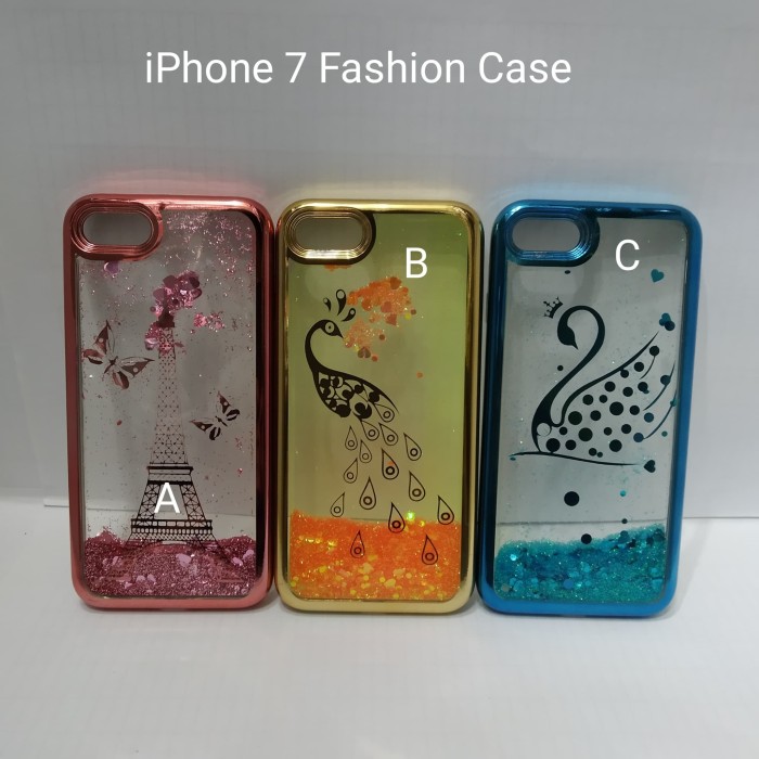 Case Softcase Softshell Transparan Liquid Glitter iPhone 7 Fashion