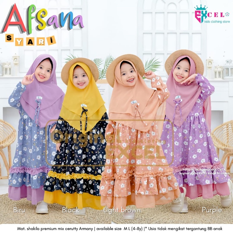 AFSANA vol #2 SYAR’I KIDS SYAKILA PREMIUM ORIGINAL by EXCELSTORE