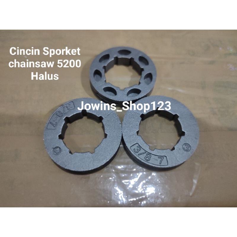 Rim Sporket Cincin Sporket Chainsaw 5200 5800 Rantai Halus dan Kasar