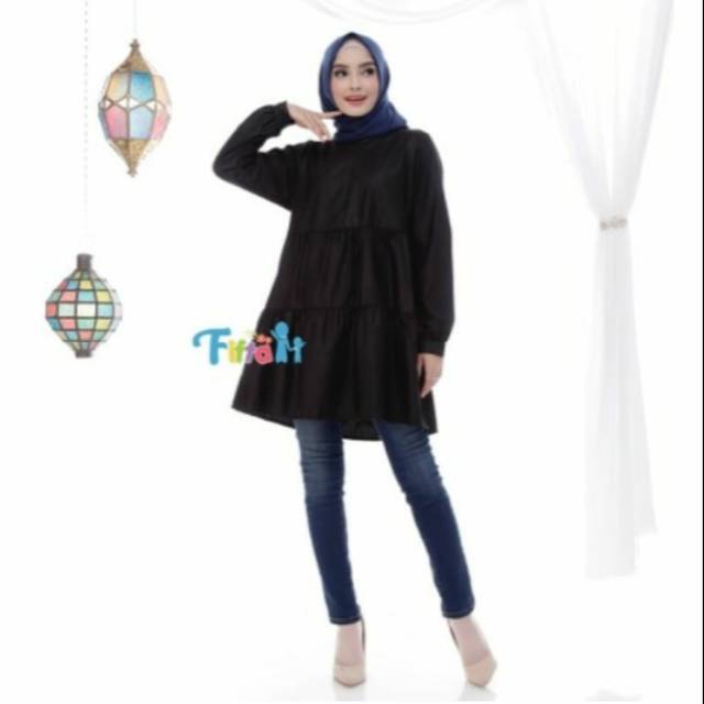 Tunik Wanita Toyobo Hitam
