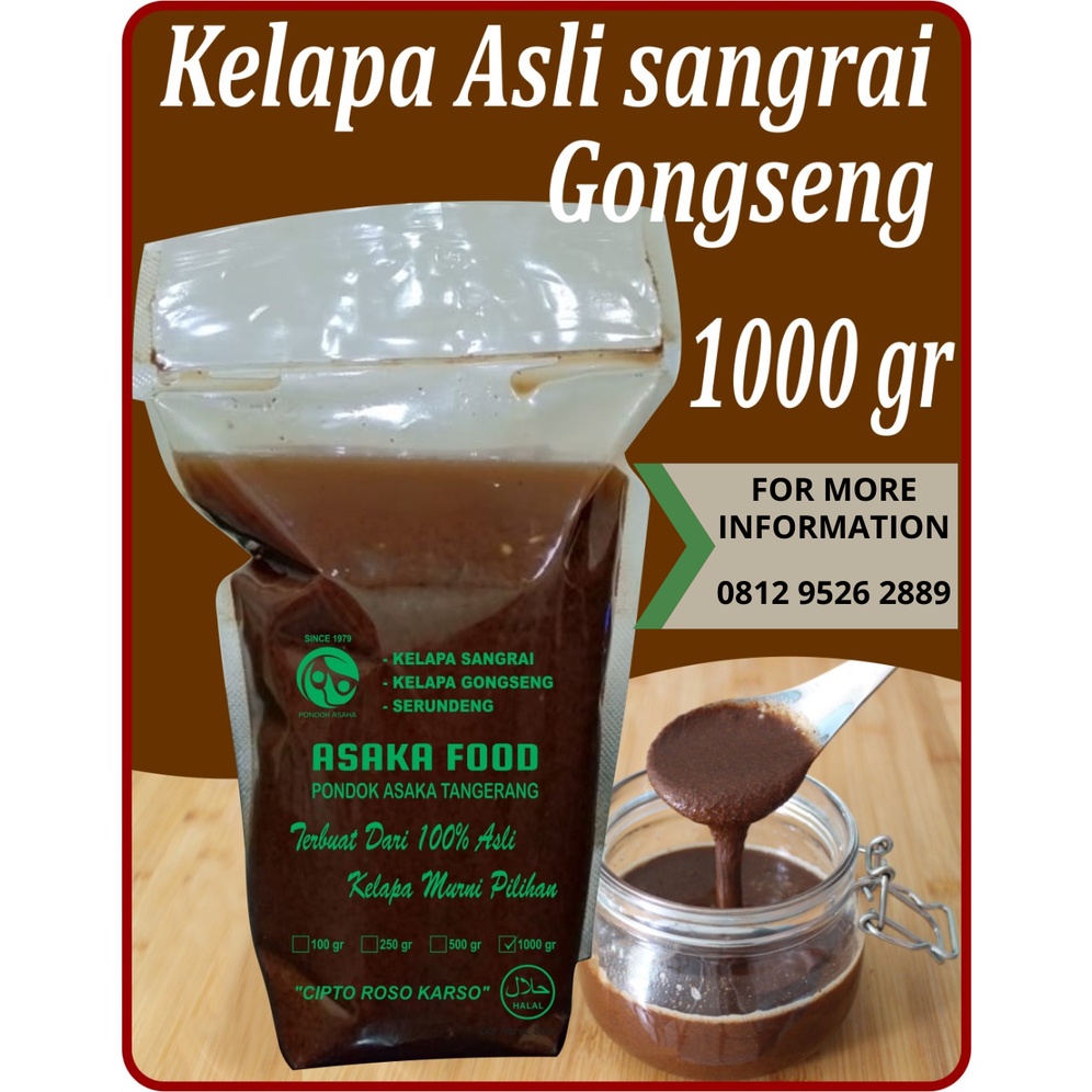 

(SuperTUMBUK)KELAPA Sangrai/ GONGSENG/ Serundeng - Ombu Ombu 1kg