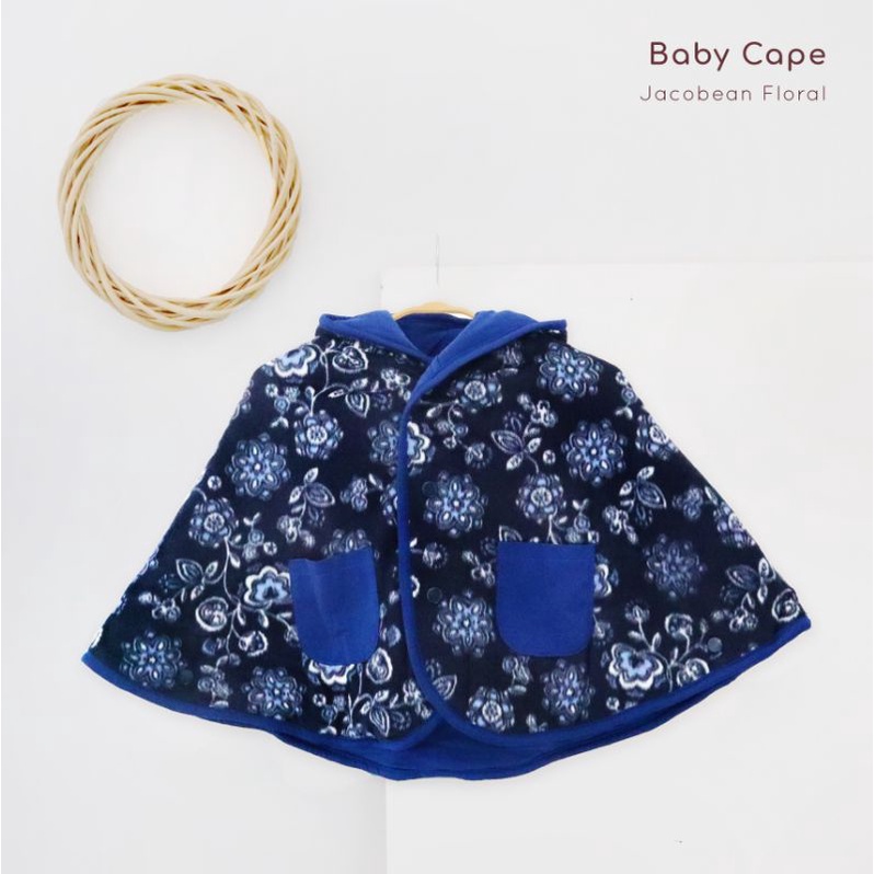 CuddleMe Baby Cape Original Cuddle Me Jaket Mantel Anak Bayi Balita Laki Laki Perempuan Boy Girl Cowok Cewek 0 6 12 Bulan 1 2 3 Tahun-Jacobean floral