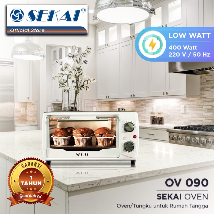 SEKAI Oven Listrik 9 Liter OV090 Electric Oven Low Watt OV-090