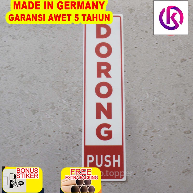 

Murah Sign Dorong Acrylic Printed | Sign Board Akrilik