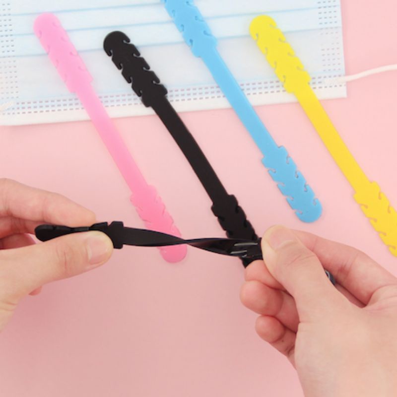 Pengait masker silikon/ Konektor Masker Silikon Lentur/ Hook Pengait Tali Masker Silikon