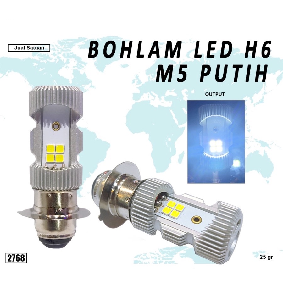 Lampu Led motor H6 Led M5 Hi loo Beam