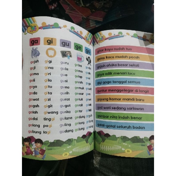 buku jago membaca tanpa mengeja, 32 halaman (15×24cm)