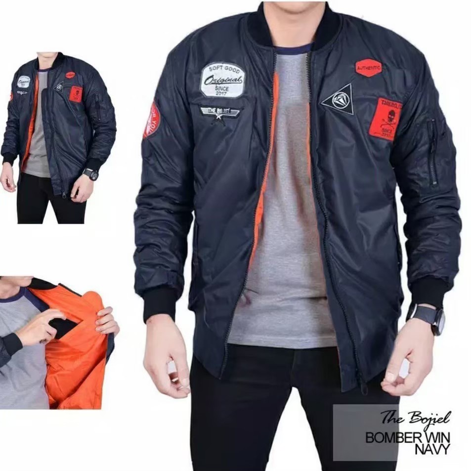 Jaket Bomber Pria  Bordel THE BOJIEL