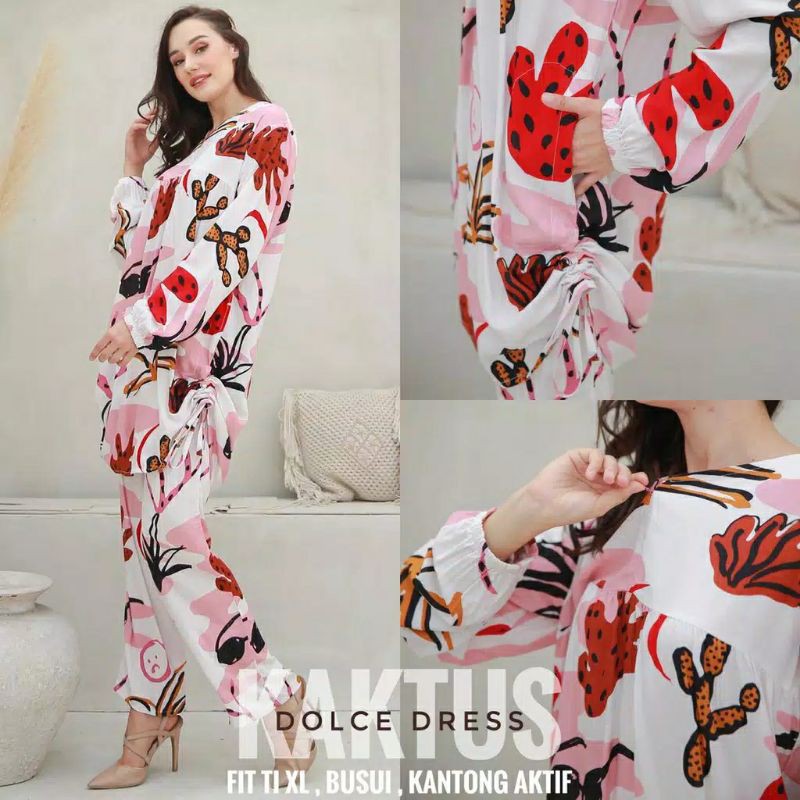 Daster Arab SETELAN KAKTUS by DOLCE DRESS