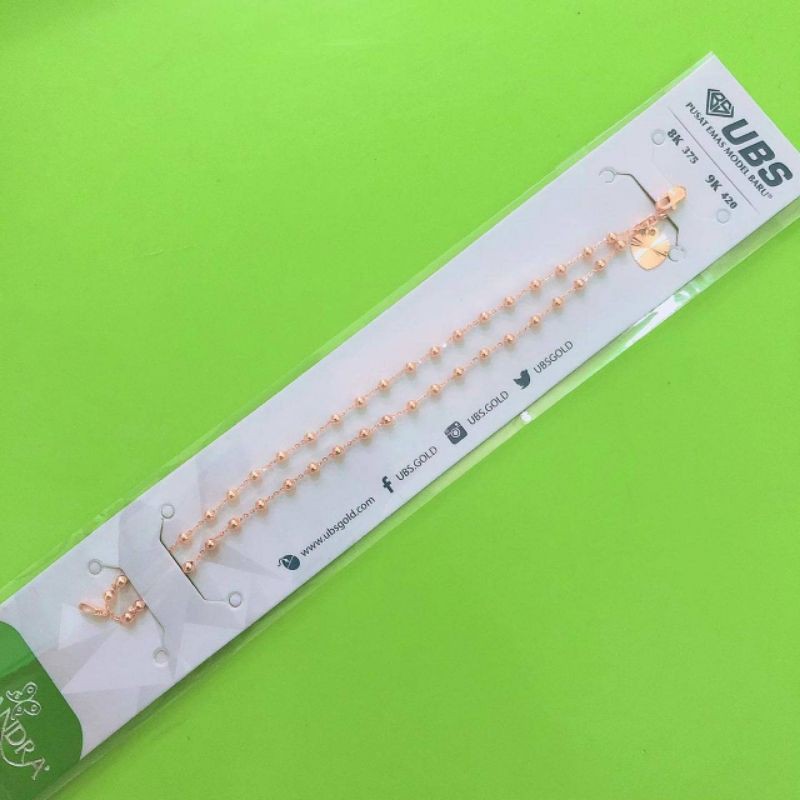 Gelang rantai merica double layer UBS 8K