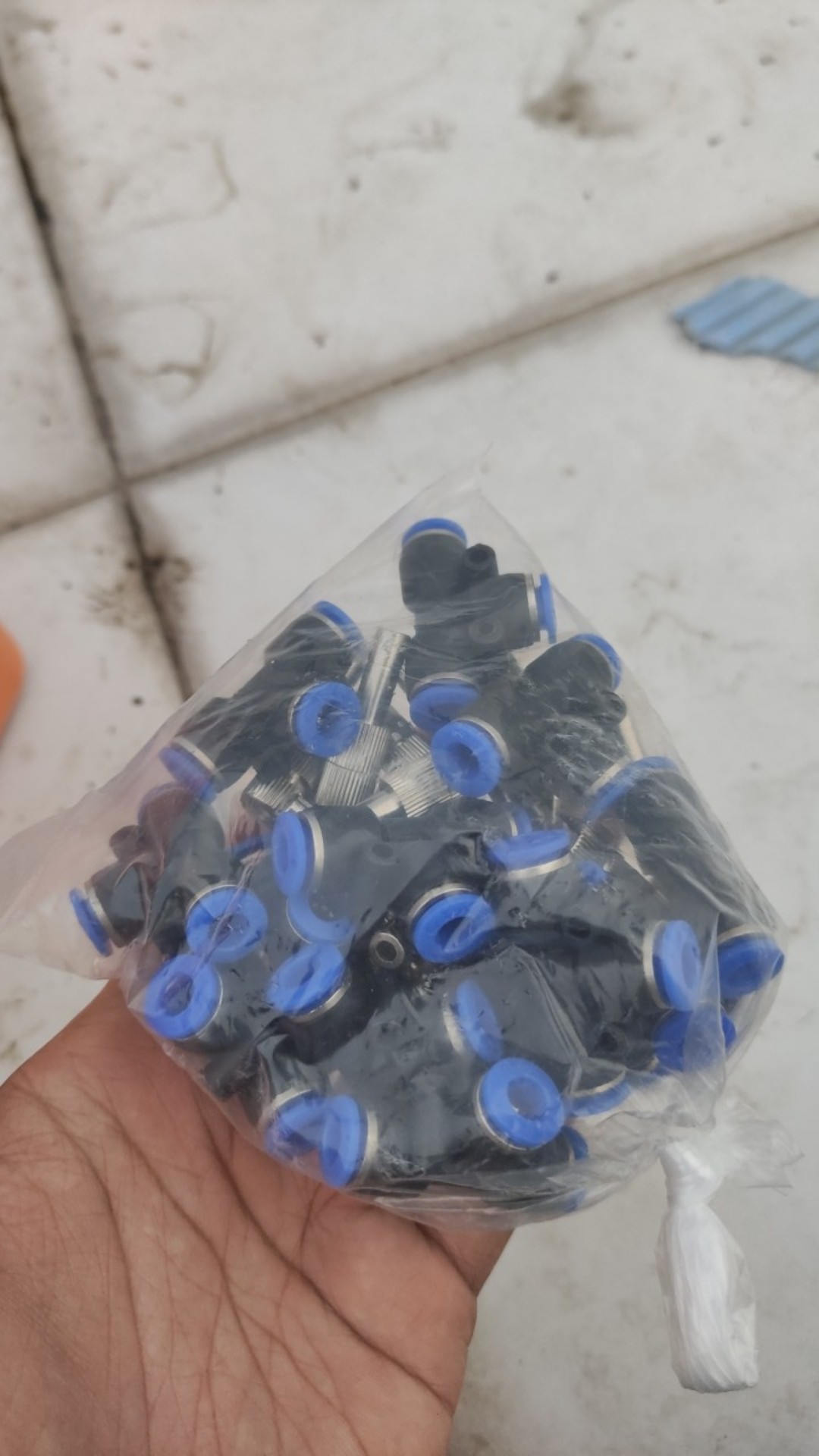 Mist Nozzle 0.3 Mm Head Misting Anti Drip Filter With Tee Slip Lock 6 Mm Alat Siram Embun Fogging