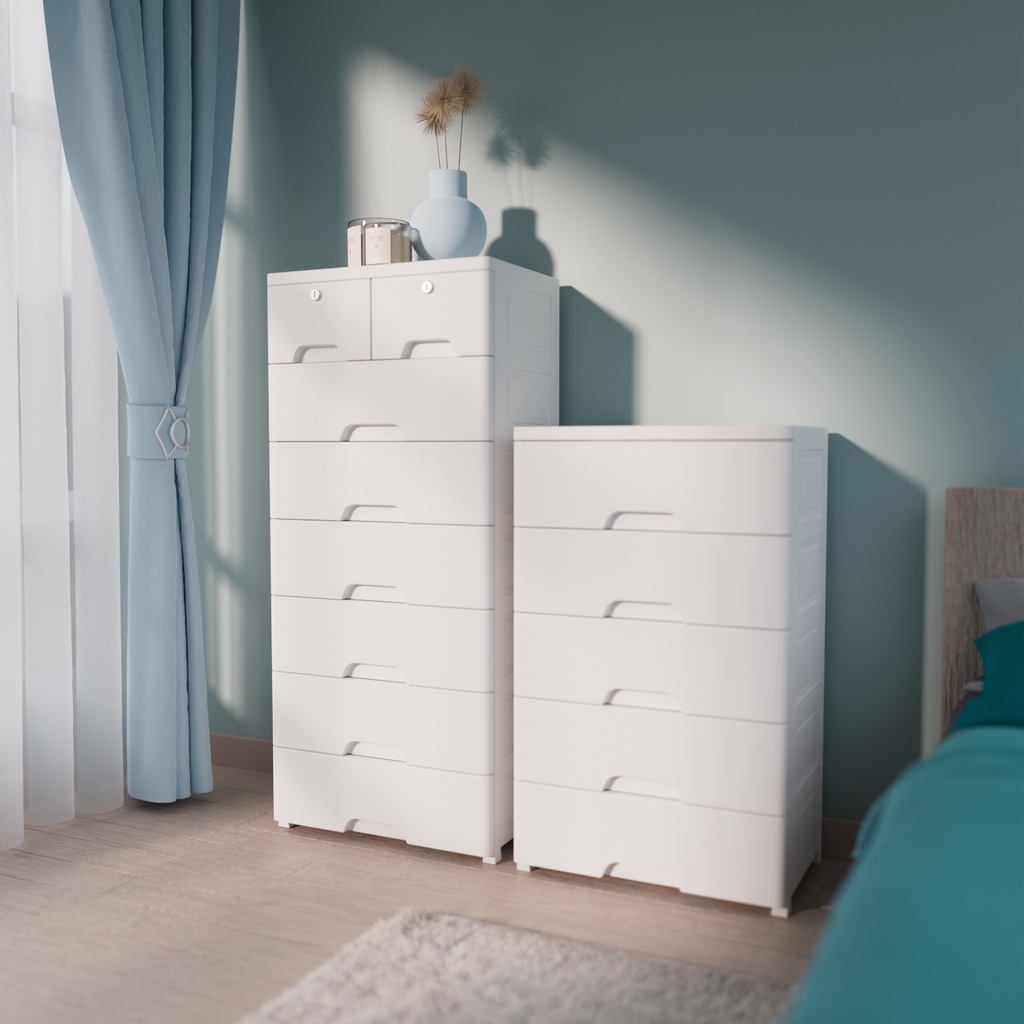 KUCA Loker Plastik: Lemari Pakaian dan Laci Simpel