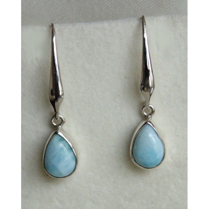 Earring Sterling Silver With Larimar EST 657 - Anting Perak Asli
