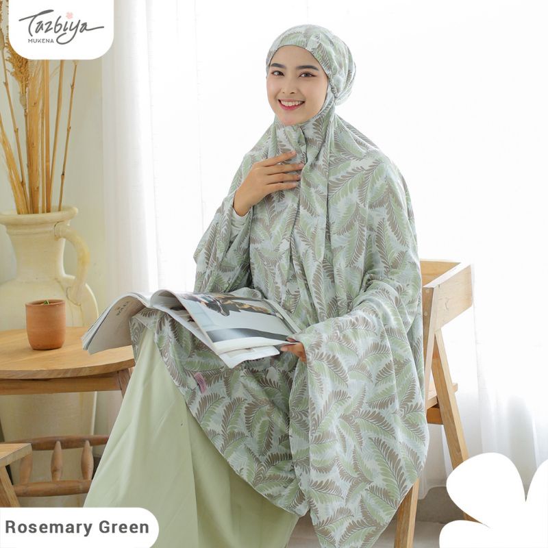 Mukenah Tazbiya Rosemary Series Allsize Jumbo Katun Rayon