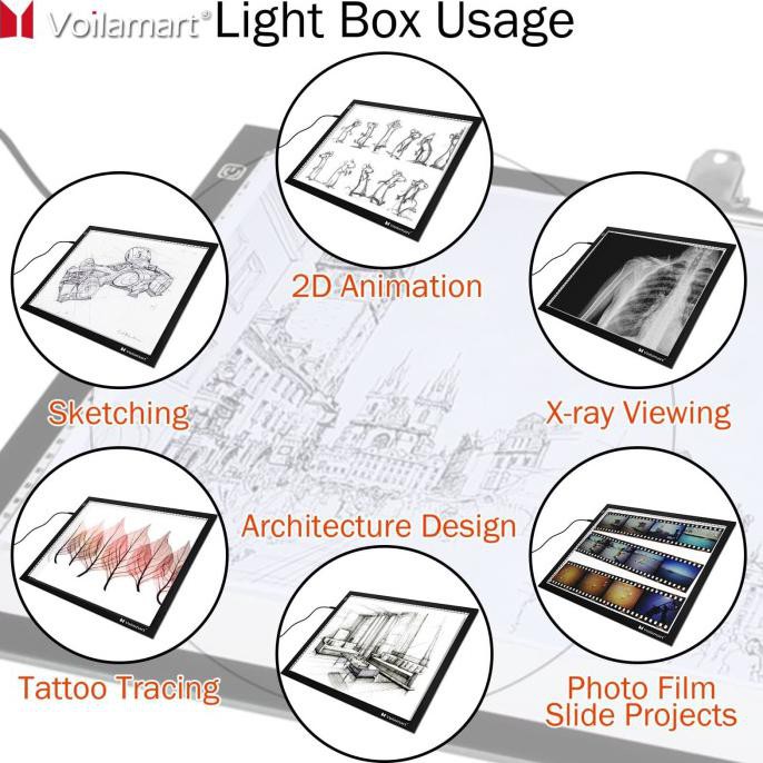 

Eklusif Drawing Tracing A2 Copy Board Papan Jipak Led Light Pad Ultra Slim A2 Bagus