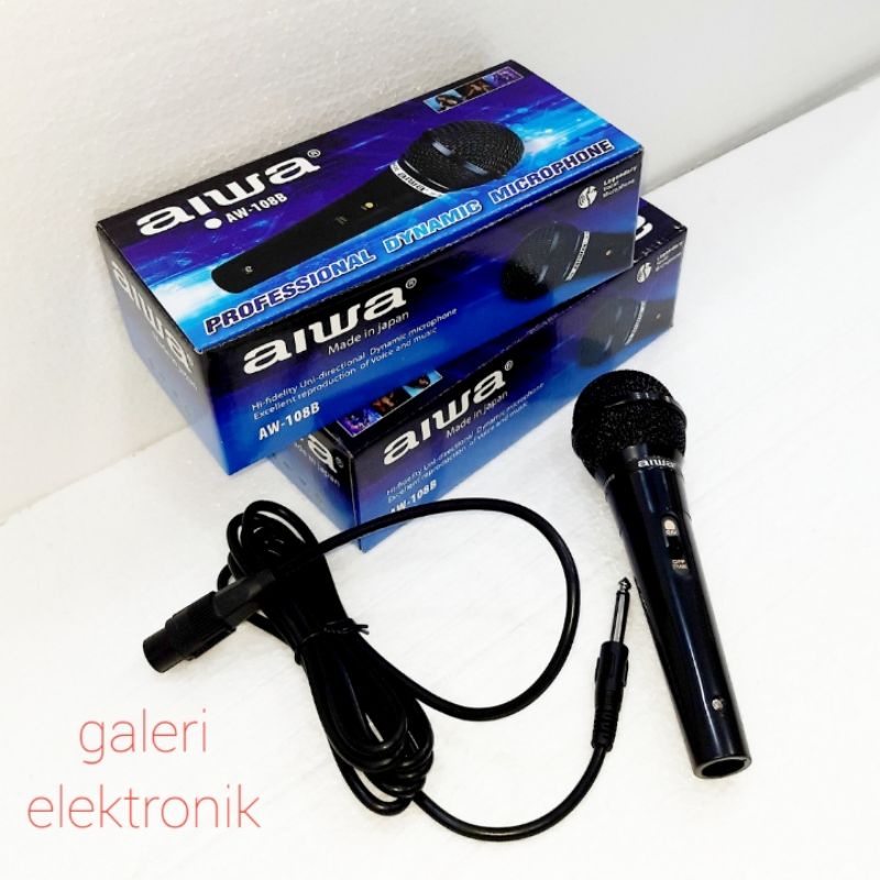 Mic/microphone sony kabel karaoke,mic aiwa kabel