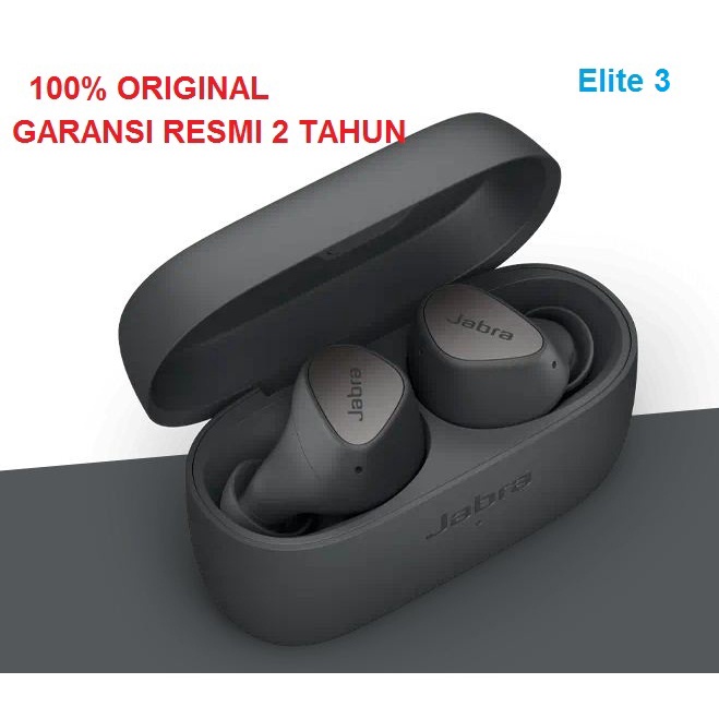 Jabra Elite 3 Powerful Bass Noise Isolation True Wireless Earbuds Original Resmi