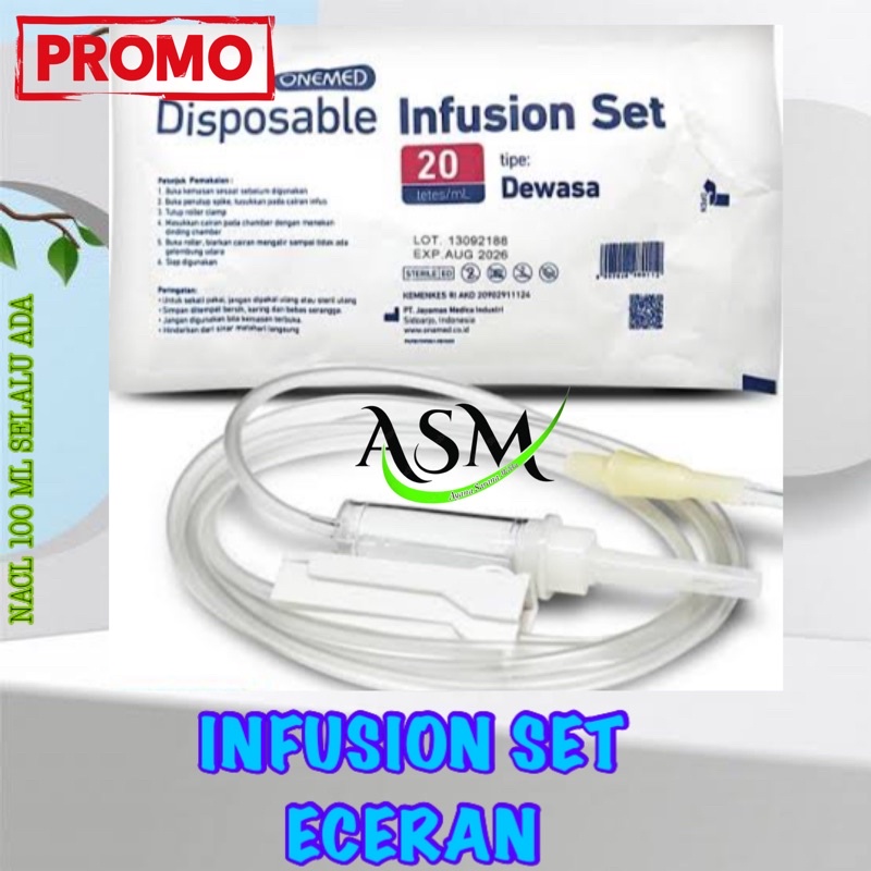 SELANG INFUS SET SATUAN / INFUSET ECERAN