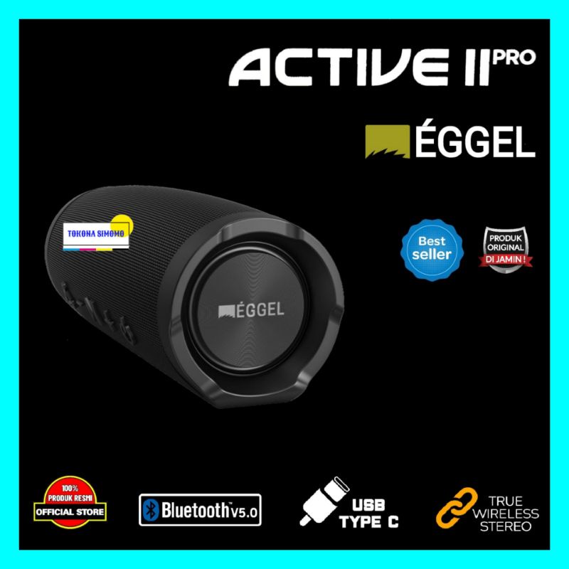 EGGEL ACTIVE 2 PRO Waterproof Portable Bluetooth Speaker Original