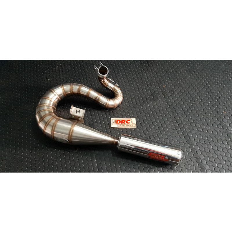knalpot DRC model anaconda untuk vespa spartan 200cc