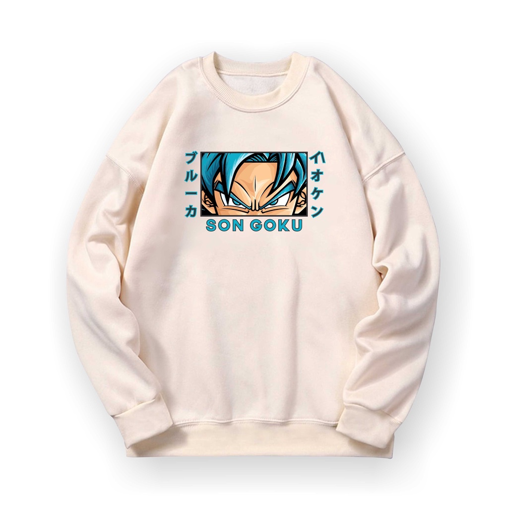 SON GOKU Basic Sweater II SON GOKU Sweater Crewneck II SIZE M - XL ( Pria &amp; Wanita / Anak &amp; Dewasa )